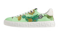 Versace Sneaker Canvas Stampa Greca Verde