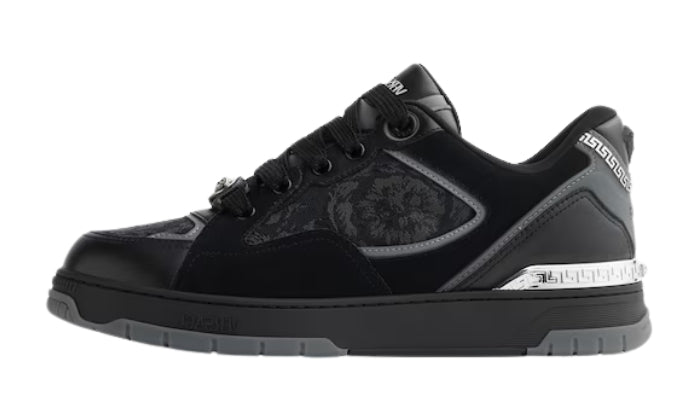 Versace Sneaker Jacquard Dettaglio Logo Nero
