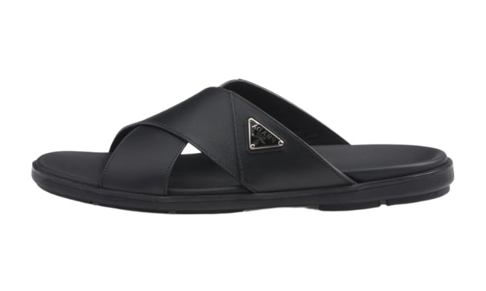 PRADA Ciabatte Incrociate Pelle