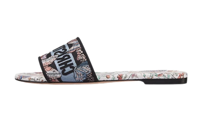DIOR Cotone ricamato con motivo Toile de Jouy Papillon