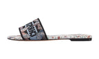 DIOR Cotone ricamato con motivo Toile de Jouy Papillon
