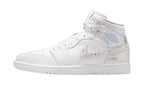 Air Jordan 1 Mid Sneaker Classica Bianco/Argento Field