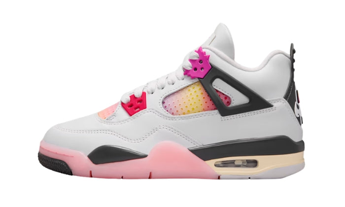 Air Jordan 4 (bambini) Ispirazione Comic Off-White/Rosa Fire