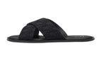 CIABATTE Sandalo Rivage in Jacquard Oblique Nero