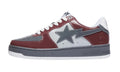 BAPESTA Sneaker lucida Borgogna/Grigio