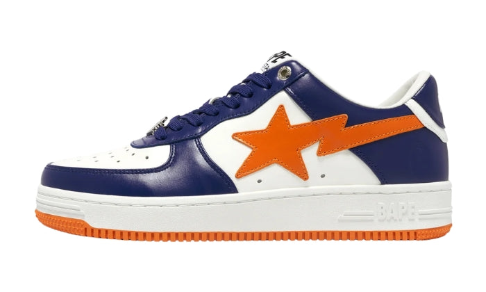 BAPESTA Sneaker stringata Blu scuro/Bianco