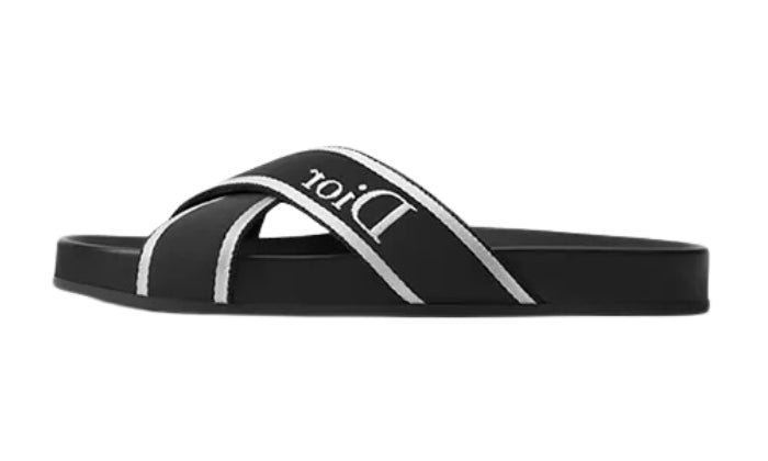 DIOR Sandalo Tessuto Tecnico Nero/Bianco
