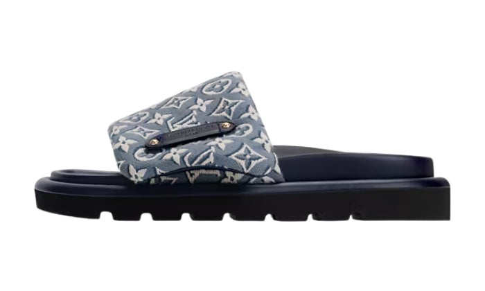 LOUIS VUITTON Mule Pool Pillow Flat Blu