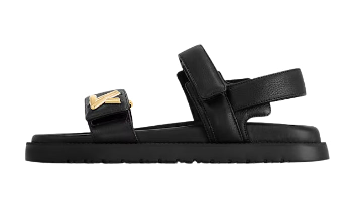 LOUIS VUITTON Sandalo Sunset Flat Nero