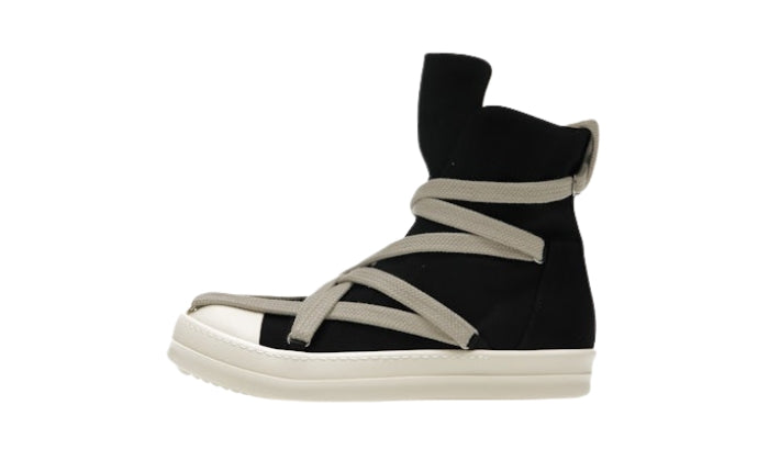 Rick Owens Hexa High Black Pearl Milk Fat Lace