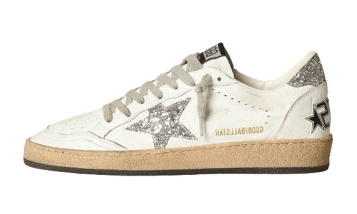 Golden Goose Ball Star bianco argento