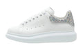Alexander Mcqueen Scarpe da ginnastica oversize bianche con glitter