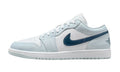 Air Jordan 1 Low Sneaker Classica Aura/Bianco/Blu Squadron