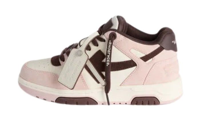 Off-White Sneaker Out Of Office Rosa/Marrone Scuro