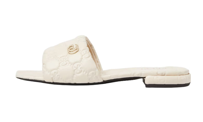GUCCI Ciabatta Color Avorio Con Doppia G