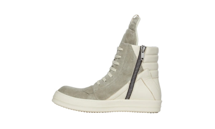 Rick Owens Sneaker in camoscio Perla Scura/Latte