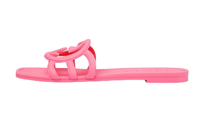 GUCCI Ciabatta Con Logo G Intrecciate Rosa Scuro