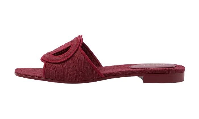 GUCCI Ciabatta intrecciate rossa
