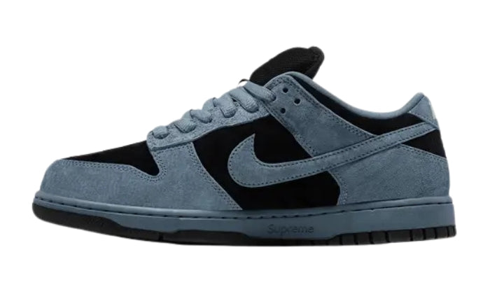 Supreme Sneaker in camoscio Blu Marina/Nero/Argento