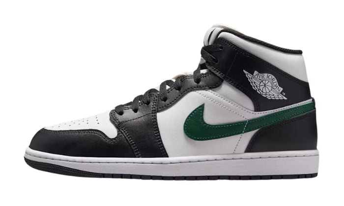 Air Jordan 1 Mid Sneaker Classica Nero/Verde Gorge