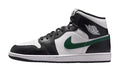 Air Jordan 1 Mid Sneaker Classica Nero/Verde Gorge