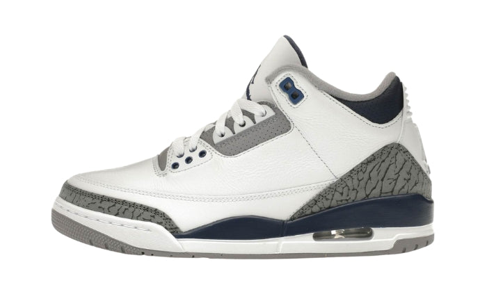 Air Jordan 3 Blu Scuro Dietro