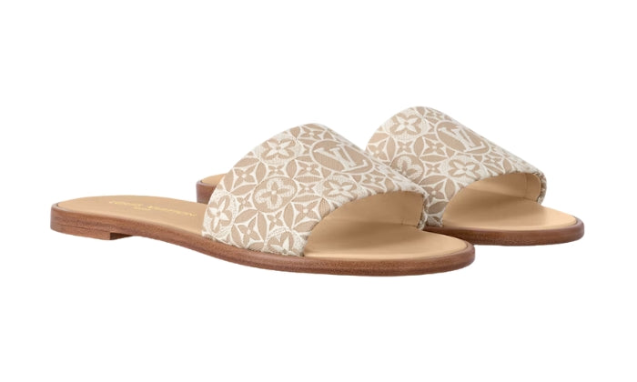 LOUIS VUITTON Lily Mules Bassi Beige