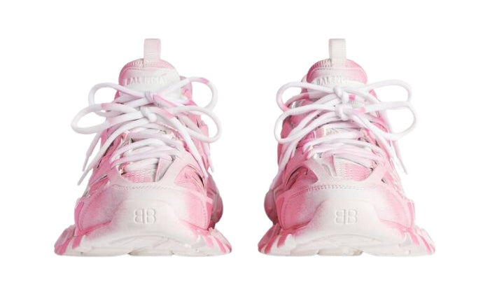 Balenciaga Sneaker Track Stencil Logo Rosa/Bianco