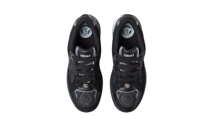 Versace Sneaker Jacquard Dettaglio Logo Nero