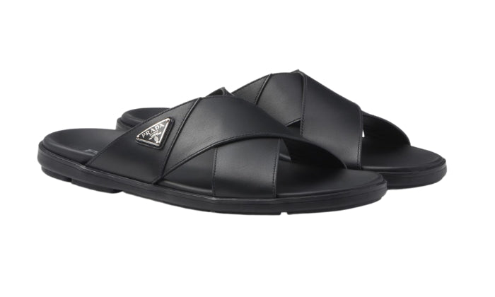 PRADA Ciabatte Incrociate Pelle