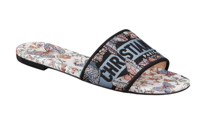 DIOR Cotone ricamato con motivo Toile de Jouy Papillon