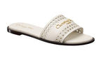 DIOR Pelle di vitello bianca con motivo Microcannage