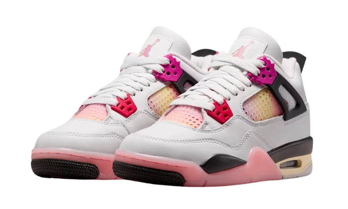 Air Jordan 4 (bambini) Ispirazione Comic Off-White/Rosa Fire
