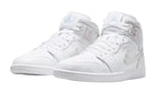 Air Jordan 1 Mid Sneaker Classica Bianco/Argento Field