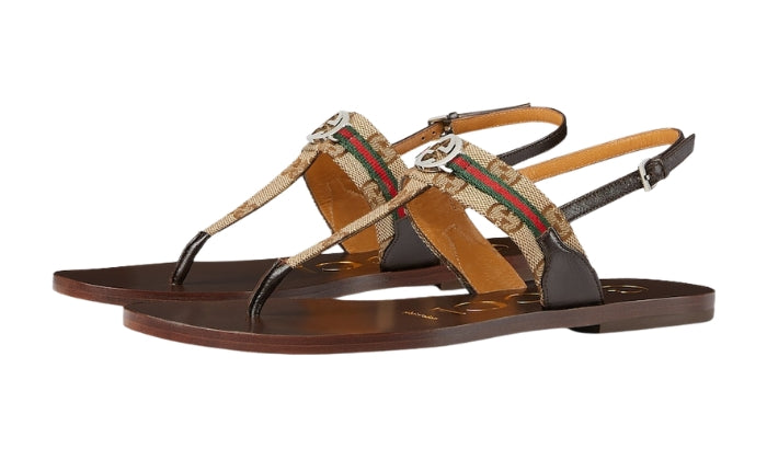 GUCCI Sandalo Interlocking Beige