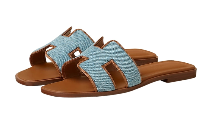 HERMES Oran Blu Chiaro/Naturale