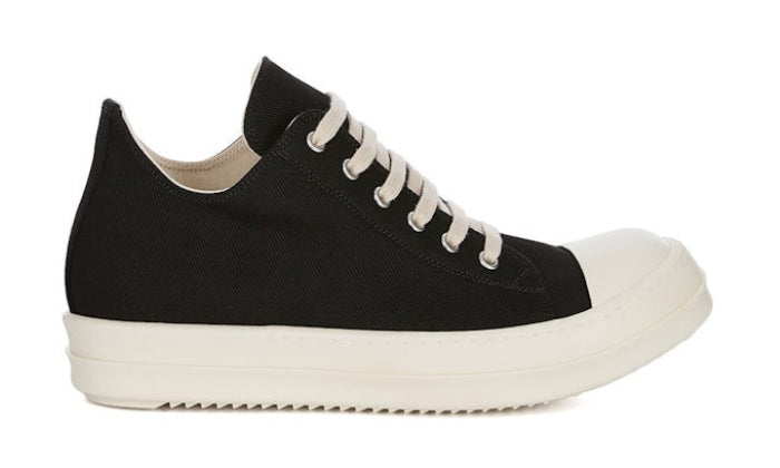 Rick Owens Milk Black Low Sneaker
