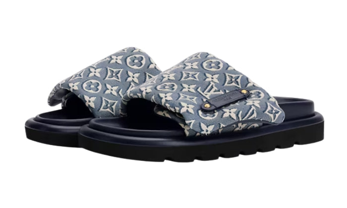 LOUIS VUITTON Mule Pool Pillow Flat Blu