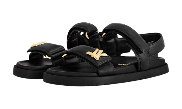 LOUIS VUITTON Sandalo Sunset Flat Nero