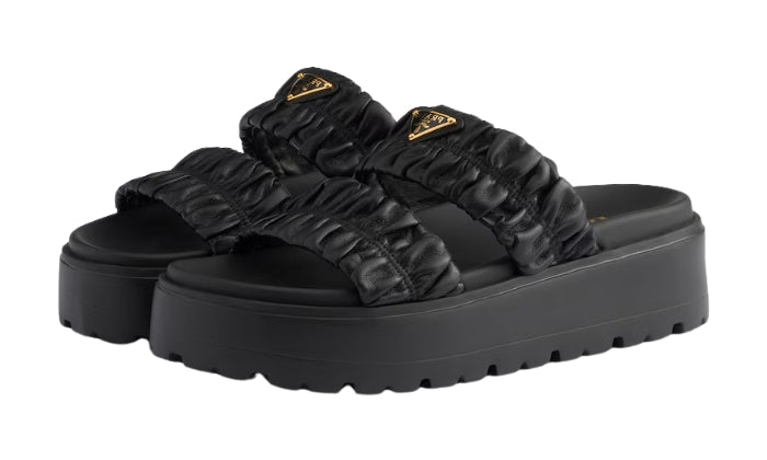 PRADA Flatform Matelasse Nero