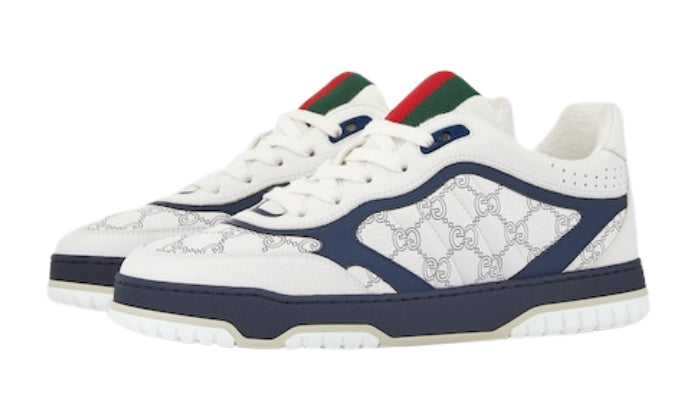 GUCCI Sneaker Re-Web Bianco/Blu Scuro