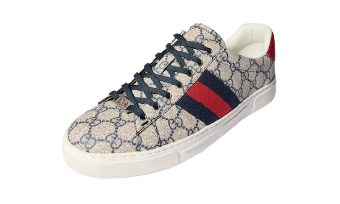 GUCCI Sneaker Ace Beige/Blu