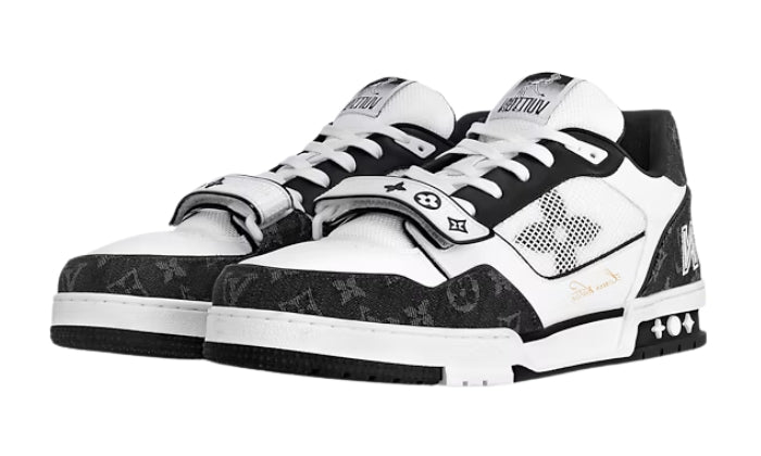 Trainer Sneaker Denim Monogram Nero