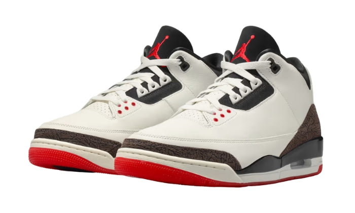 Air Jordan 3 Sneaker Classica Avorio Pallido/Nero