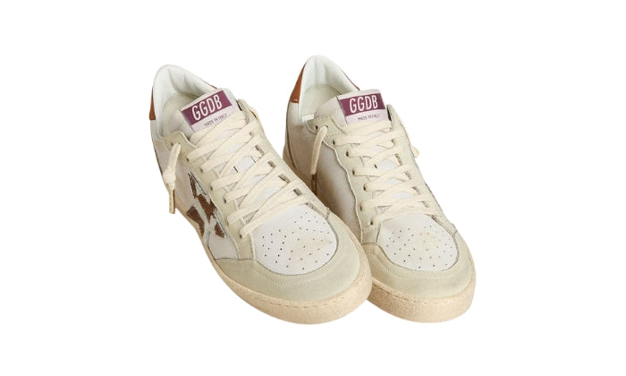 Golden Goose Ball Star con stella in pelle di pony maculata