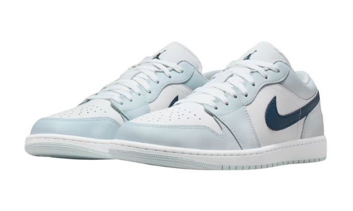 Air Jordan 1 Low Sneaker Classica Aura/Bianco/Blu Squadron