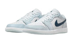 Air Jordan 1 Low Sneaker Classica Aura/Bianco/Blu Squadron