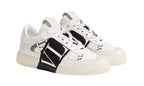 Valentino Sneaker in vitello fasciato BIANCO/NERO