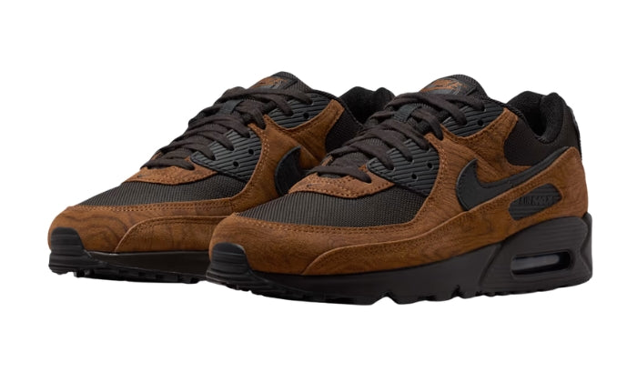 Nike Air Max 90 Sneaker Waffle Marrone Velluto/Nero