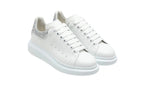 Alexander Mcqueen Scarpe da ginnastica oversize bianche con glitter